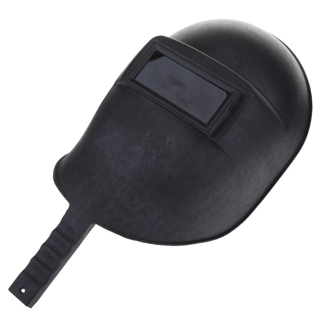 Handheld Welding Helmet Waterproof Plastic Shell with Lens Economy Arc Mask Plastic Handle, Face Protector for