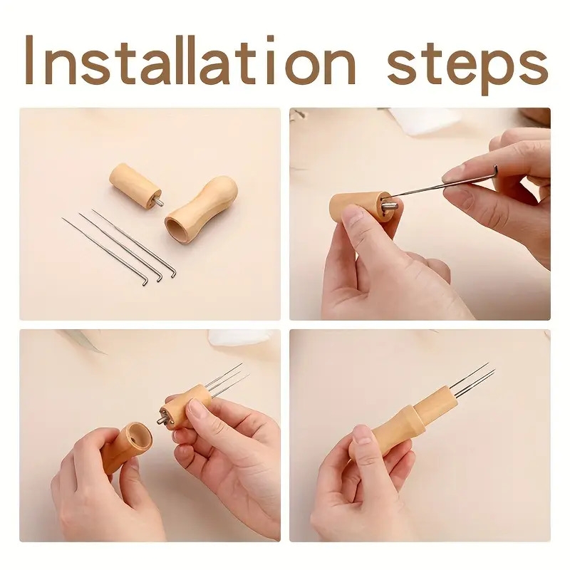 needle felting pad felting kit needle felting mat and felting needles with 1 felting needle holder details 4