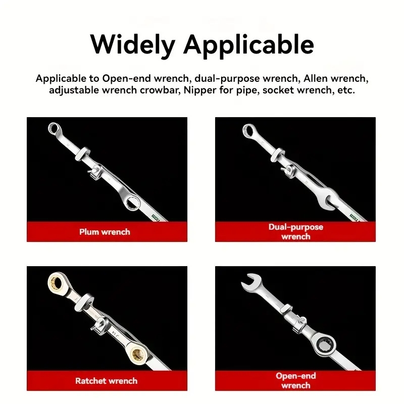 万能加长扳手工具，加厚加长手柄转矩杆，增强握感 7