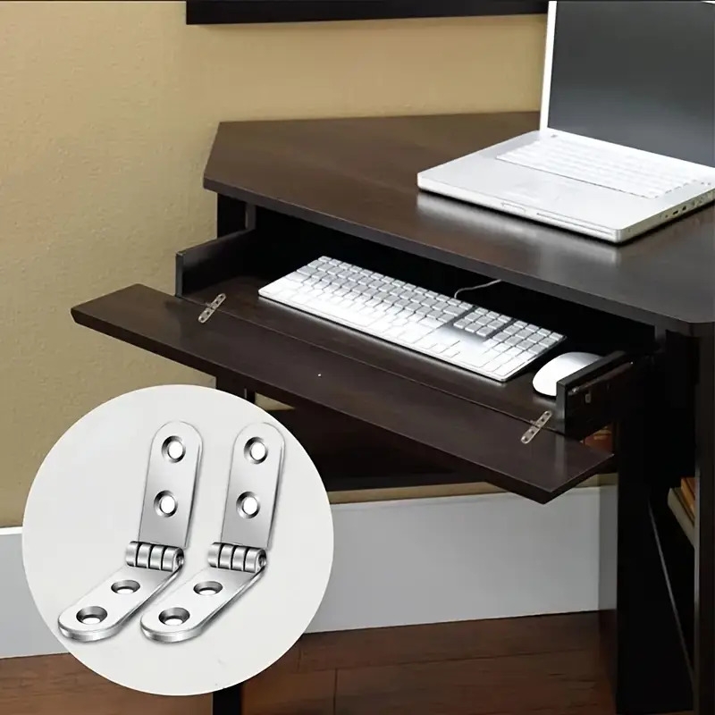 30pcs 6pcs foldable hinge 24pcs screw practical furniture flexible nut hinge strong pressure silvery cabinet door hinge for household use Product details 2