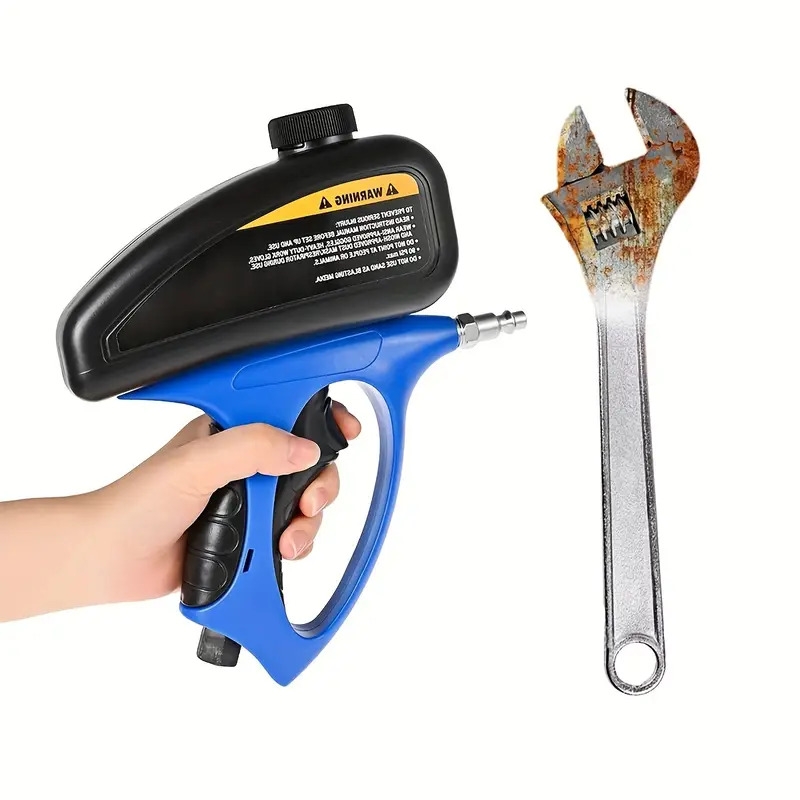 1pc   abrasive air powered small nozzle pneumatic sandblasting gun metal glass anti rust sandblasting rust remover manual   for air compressor home improvement auto repair diy 3