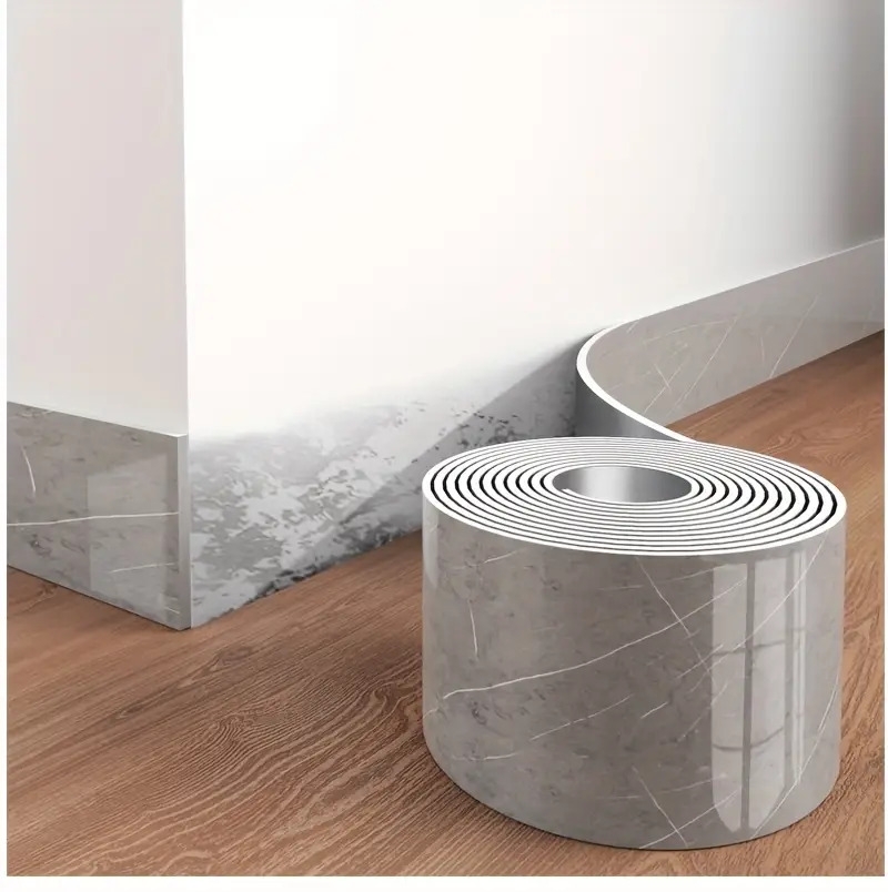 1卷=196.85英寸长x3.94英寸宽，加厚大卷大理石自粘踢脚线墙纸，即剥即贴，diy可拆卸，无残留移除，易粘贴，pet乙烯基材料，防水，防潮，易打理，可水洗，适用于电视背景墙门框相框装饰贴纸，家具饰品。客厅墙角，天花墙角，厨房角落，卫生间隔断踢脚线墙贴，翻新壁纸 商品详情 14