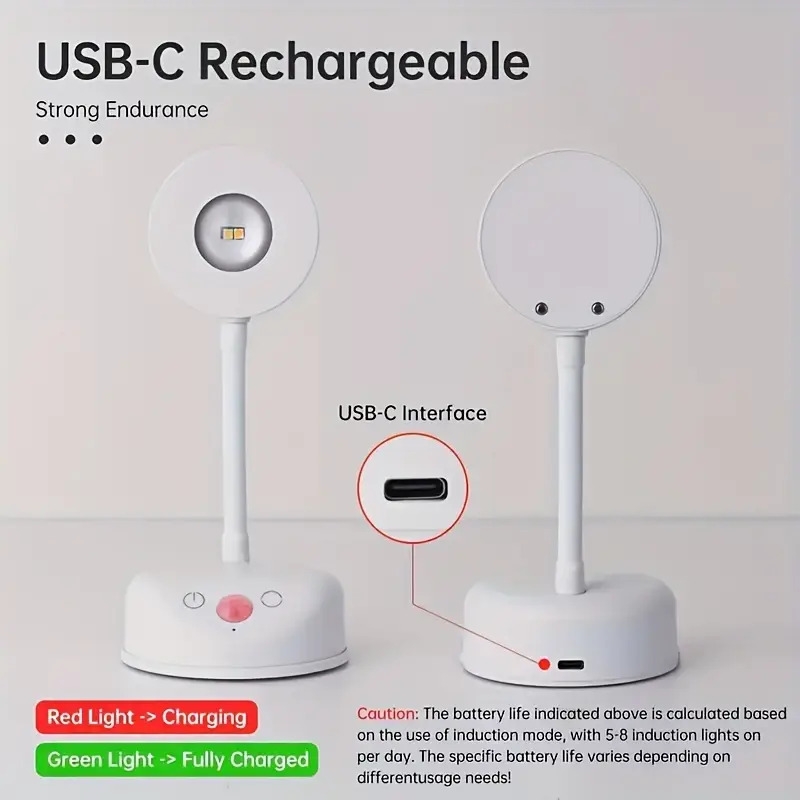 motion sensor led spotlight cordless painting picture light rechargeable battery powered night light timer remote controller 360 rotate dimmable 3 color temperatures for stairs living room bed room aisle hallway display art work closets cabinets details 8