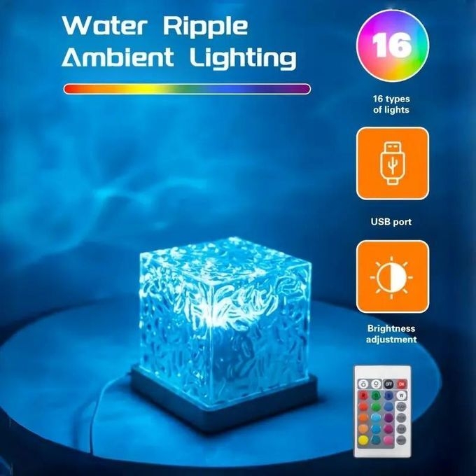 product_image_name-Generic-USB Romantic 16-Colors Water Wave LED Atmosphere Lamp/Light-1