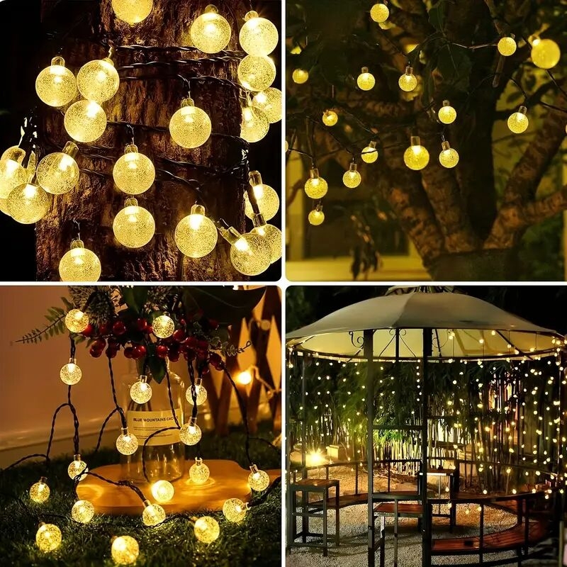 solar lights outdoor solar fairy lights solar string lights outdoor string light   20 led solar powered patio solar light for garden yard porch wedding party decor halloween decorations 5