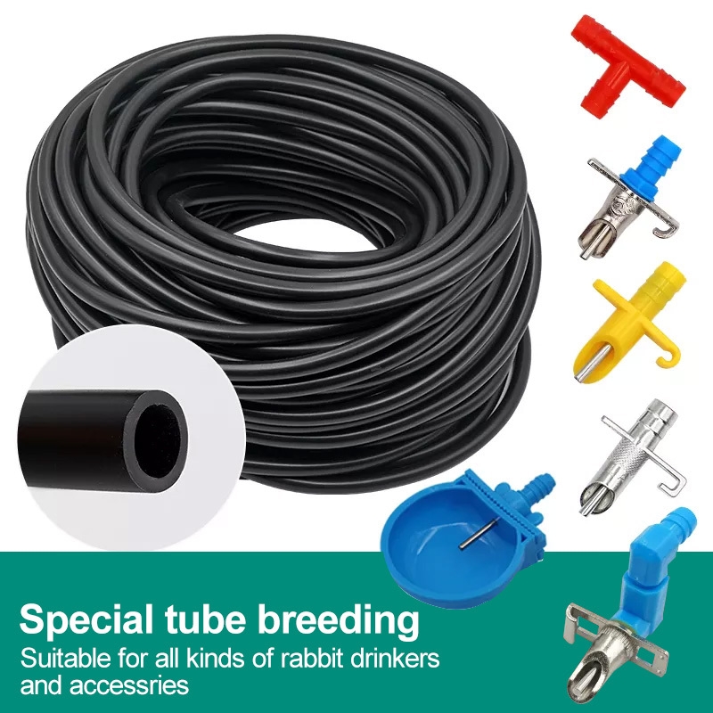 Rabbit Drinker Water Bowl Water Hose Tube Pipe Black Water Hose Supply Hose Tube