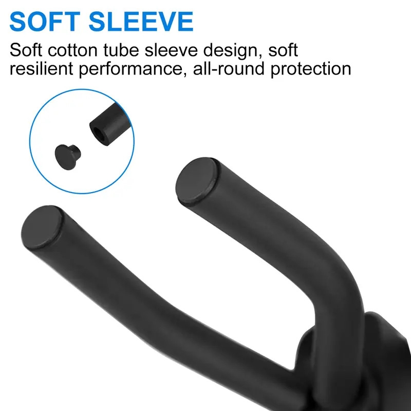 10 个吉他挂钩，适用于各种尺寸的吉他、低音吉他、曼陀林、班卓琴，可安装在墙上 商品详情 6