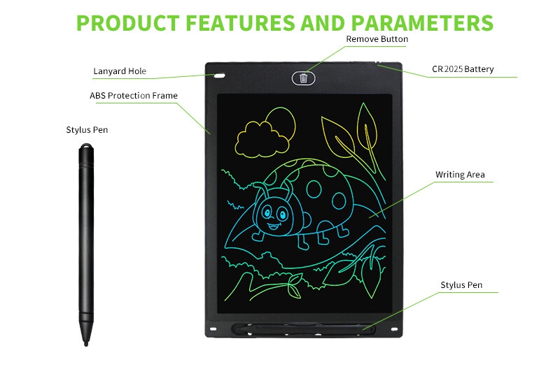 8.5 12 Kids Lcd Write Electronic Writing Board Digital Pad Writing Slate Tablet Toddler Toys for Kids Children  8.5 10 12 Inch