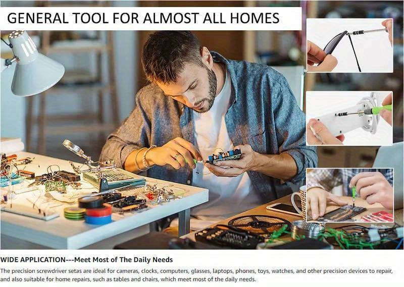 Ensemble Doutils De Tournevis De Précision 32 En 1, Mini Kit Doutils De Réparation Avec Étui En Plastique, Accessoire De Tournevis Avec Poignée Antidérapante, Poteau Réglable, Outils De Réparation De Travail Magnétiques Pour Lélectronique, Ordinateur Portable, PC, Téléphone Portable détails 6
