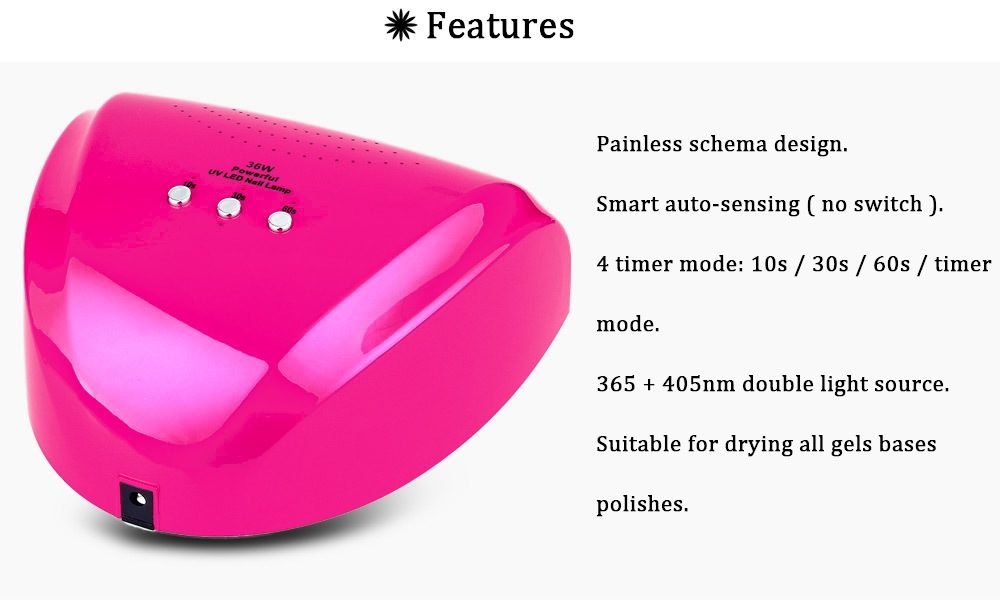 36W LED Manicure Tool Fully Automatic Induction Nail Gel Lamp 36W LED Manicure Tool Fully Automatic Induction Nail Gel Lamp