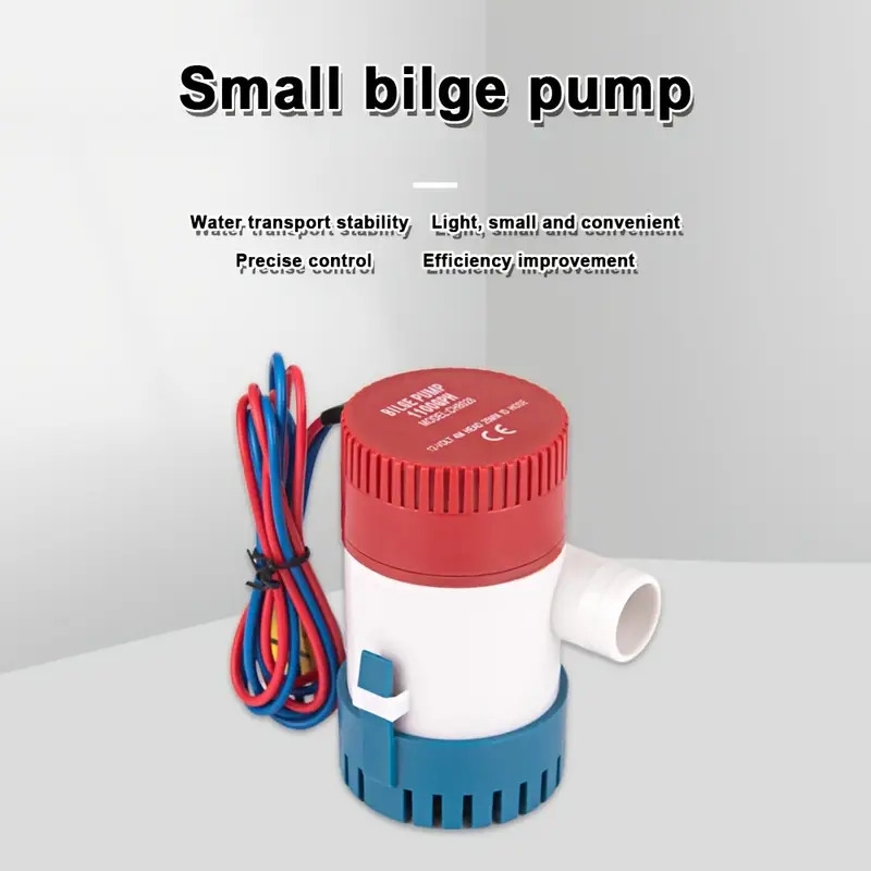 1100gph rv水泵 12v - 便携式太阳能淡水系统,红白设计,适用于露营、房车、户外活动,无需电池,便捷安装,耐用结构 详情 4