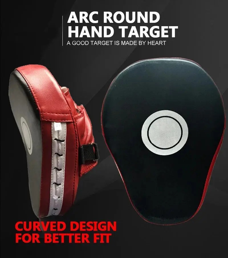 curved punching mitts boxing pads hand target boxing gloves training focus pads for kickboxing muay thai martial art details 0