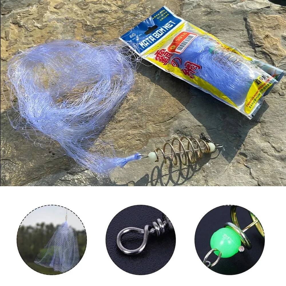 13-Piece Fishing Net Set with Explosion Hook Trap, Luminous Beads, and Copper Shoal Cast for Gill Net Fishing- Picture 2 Of 6