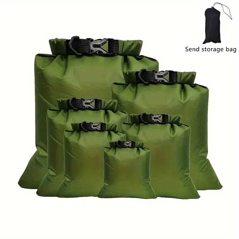 6pcs waterproof dry bag set lightweight large capacity dry bags in 8l 5l 3 5l 3l 2 5l 1 5l organizer storage bags for outdoor hiking camping fishing cycling use 1