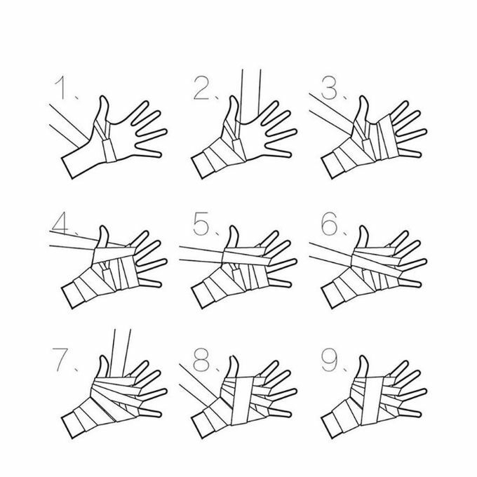 product_image_name-Generic-2pcs 3M Boxing Elastic Handwraps Sports Hands Protective-7