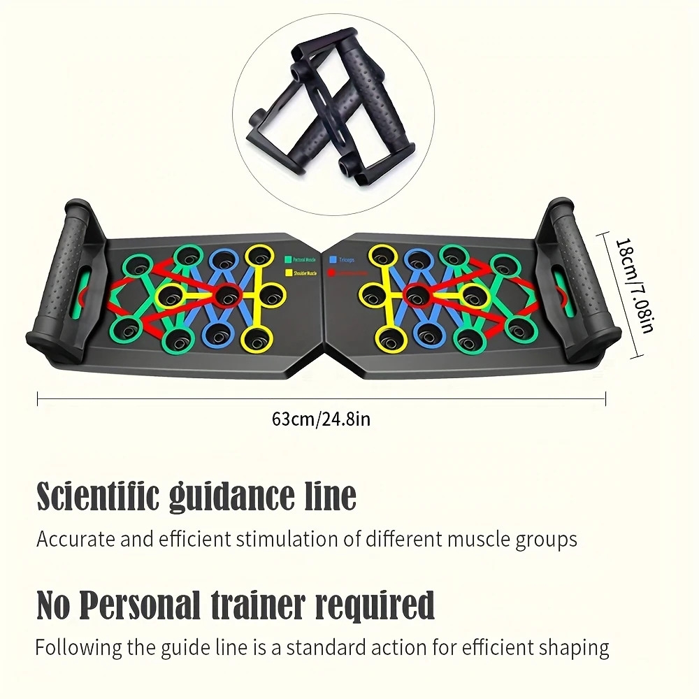 multifunctional home gym equipment ergonomic push up training board for chest and shoulder strength ideal for fitness enthusiasts non electric pp material suitable for and gym training comfortable exercise 3