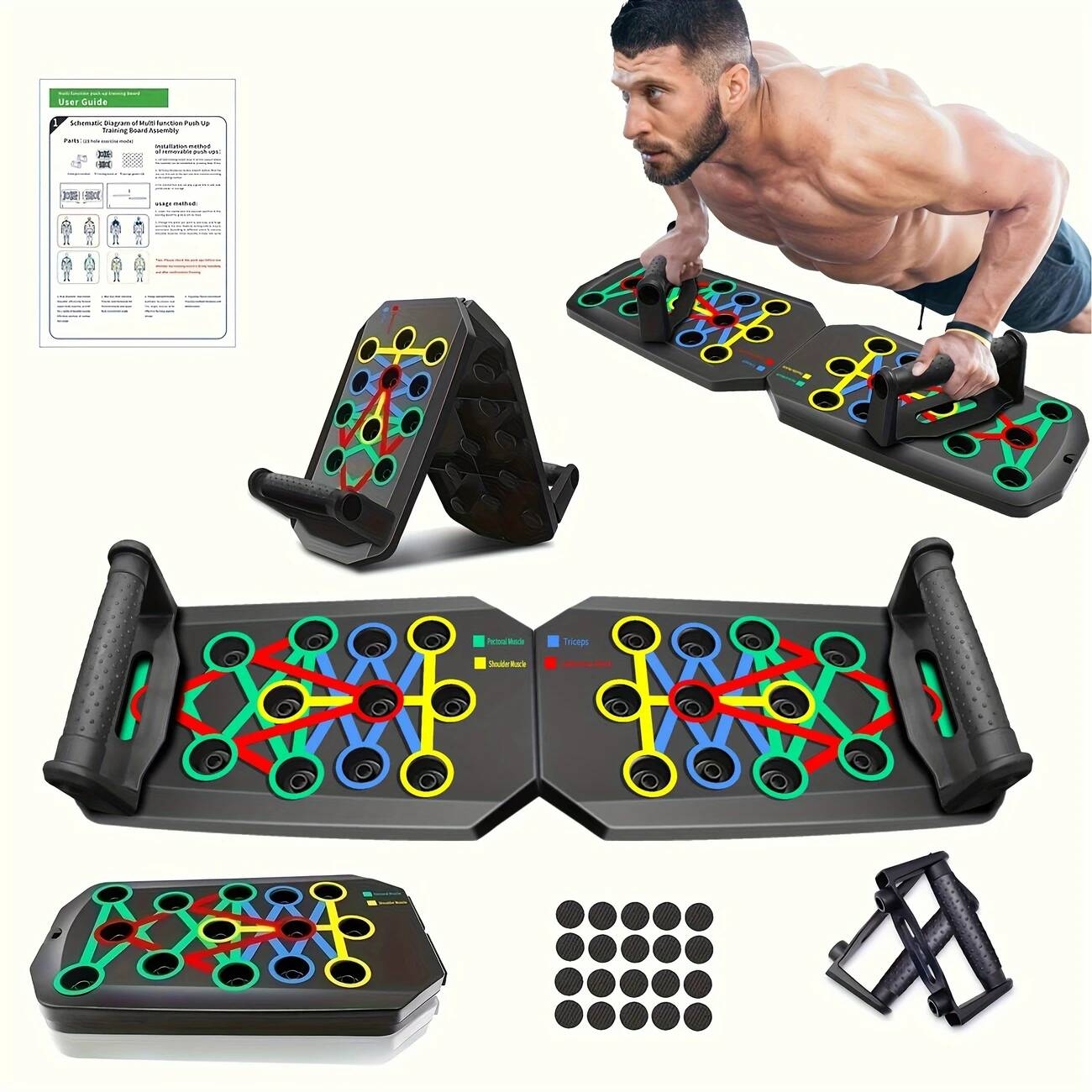 multifunctional home gym equipment ergonomic push up training board for chest and shoulder strength ideal for fitness enthusiasts non electric pp material suitable for and gym training comfortable exercise 1