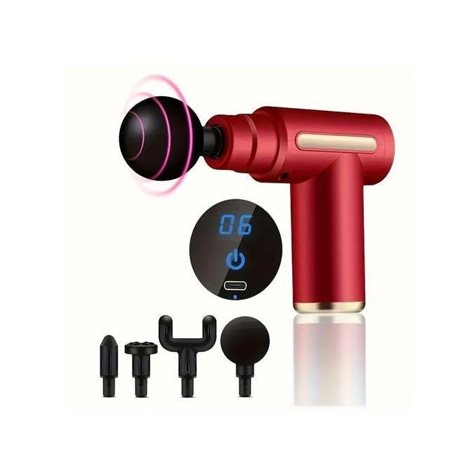 product_image_name-Generic-Most Sturdy And Durable Handheld Fascia Massage Gun Muscle Relaxation With 4 Heads-1