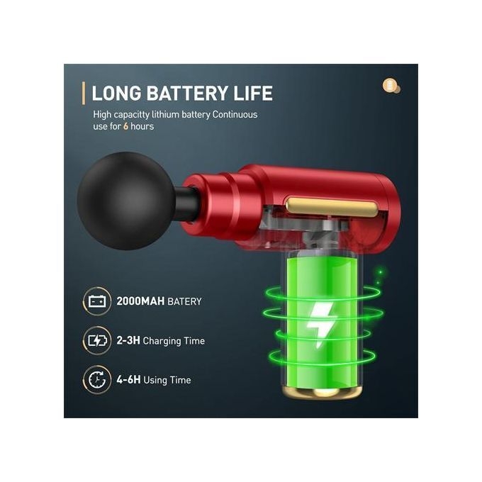 product_image_name-Generic-Most Sturdy And Durable Handheld Fascia Massage Gun Muscle Relaxation With 4 Heads-5