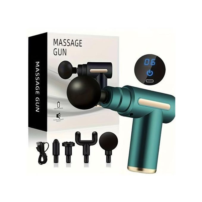 product_image_name-Generic-Most Sturdy And Durable Handheld Fascia Massage Gun Muscle Relaxation With 4 Heads-1