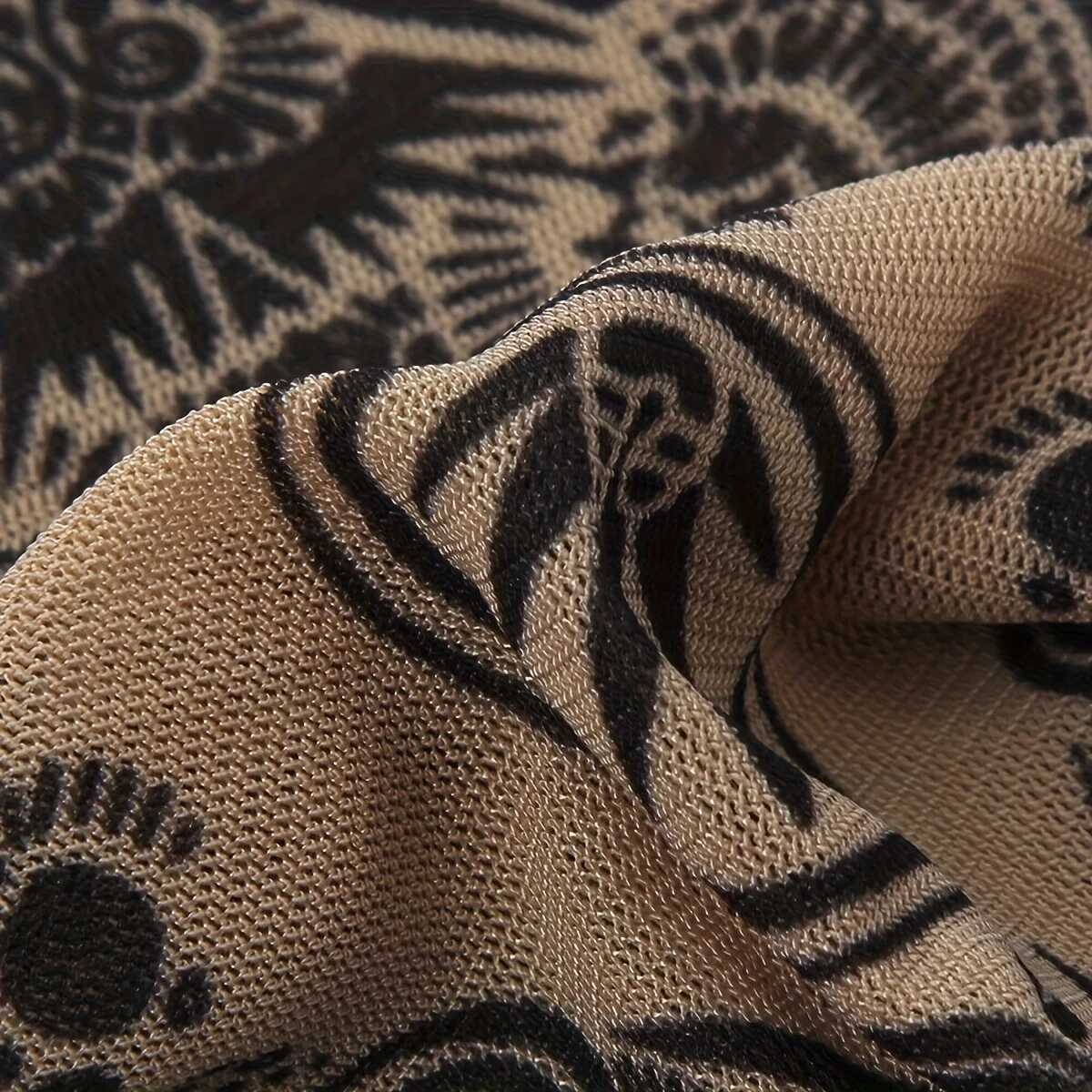 10件uv防护臂套 - upf50+ 防晒速干防滑扣合设计 - 摩托车、骑行、跑步用男女通用（10件装）- 运动员理想礼物，户外运动必备，纹身风格透气面料，耐用材质，清凉袖套，健身爱好者首选 详情 4