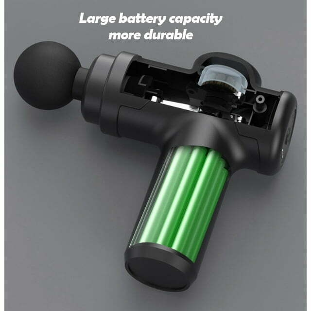 Fascia Gun Massager Adjustable Impact Mini Cervical Gun Rechargeable Professional Grade Fascia Gun Black