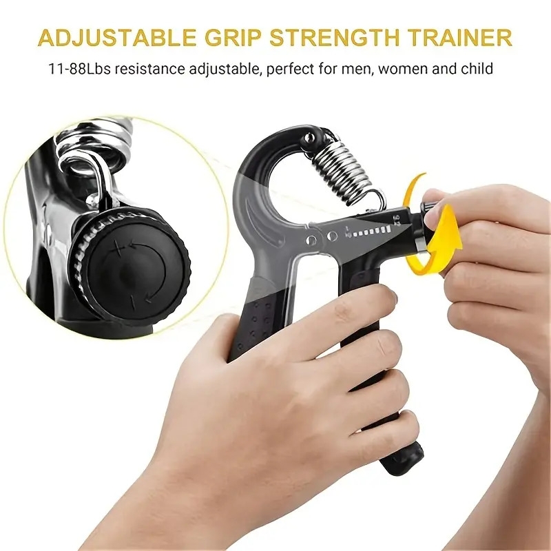 1pc adjustable grip strength trainer 11 132lb 5 60kg resistance forearm strengthener for muscle building and injury recovery hand squeezer for improved grip strength 2