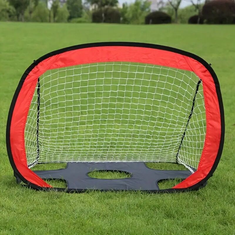 1pc dual use folding portable soccer goal football training target for entertainment details 4