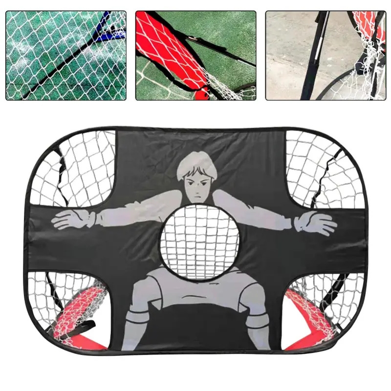 2 in 1 folding soccer goal for kids portable goal net mini foldable soccer goal for children training goal toy with christmas halloween thanksgiving gifts 3