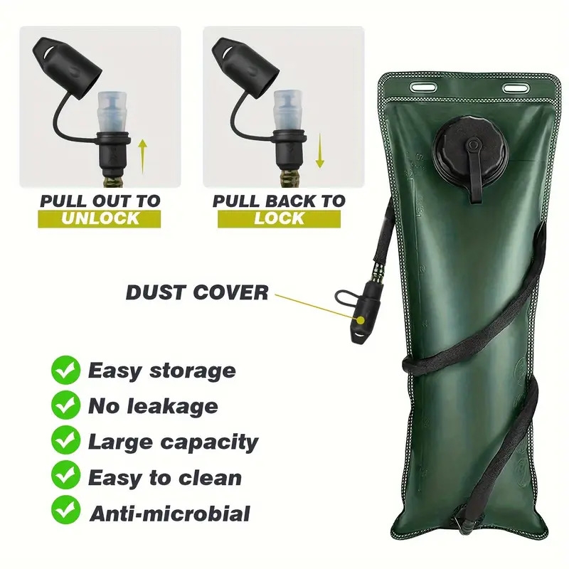 3l water bladder bag hiking camping hydration backpack outdoor include backpack water bag details 4