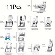 box of 11 12pcs presser feet sewing machine parts presser feet suitable for brother singer       low shank sewing machines details 2