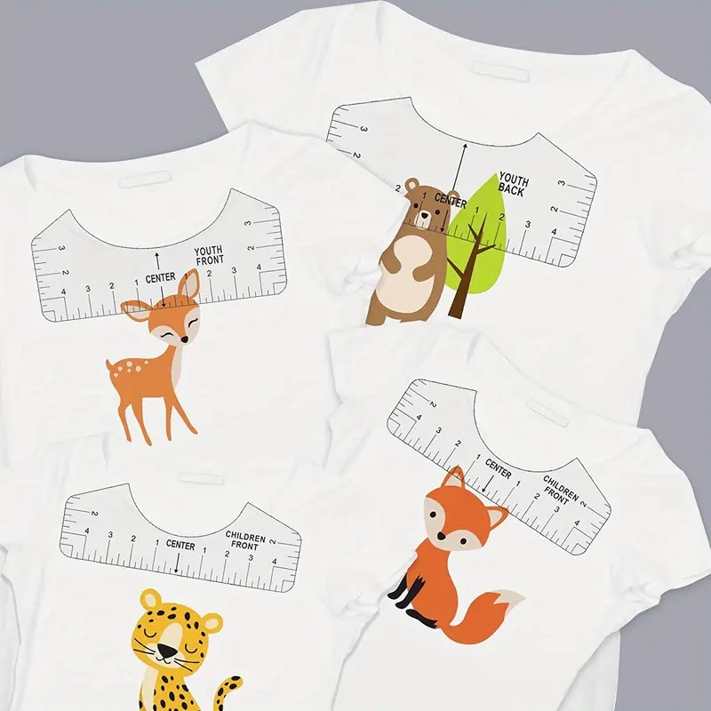 8pcs t shirt ruler guide perfectly   vinyl designs for heat press sublimation Product details 6