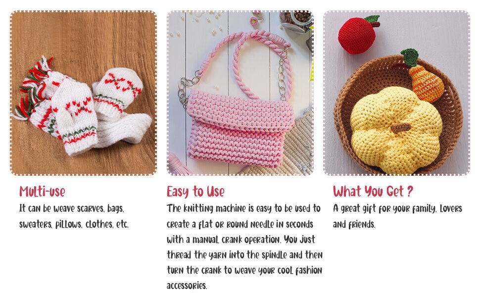 Knitting Machine/Knitting Machine 48 Needles Knitting Looms & Boards with Needle Arranging Device