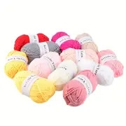 12 24 53pcs hand knitting acrylic yarn crocheting line for sweater scarf hat diy handmade amugrumi thread details 7