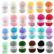 12 24 53pcs hand knitting acrylic yarn crocheting line for sweater scarf hat diy handmade amugrumi thread details 0