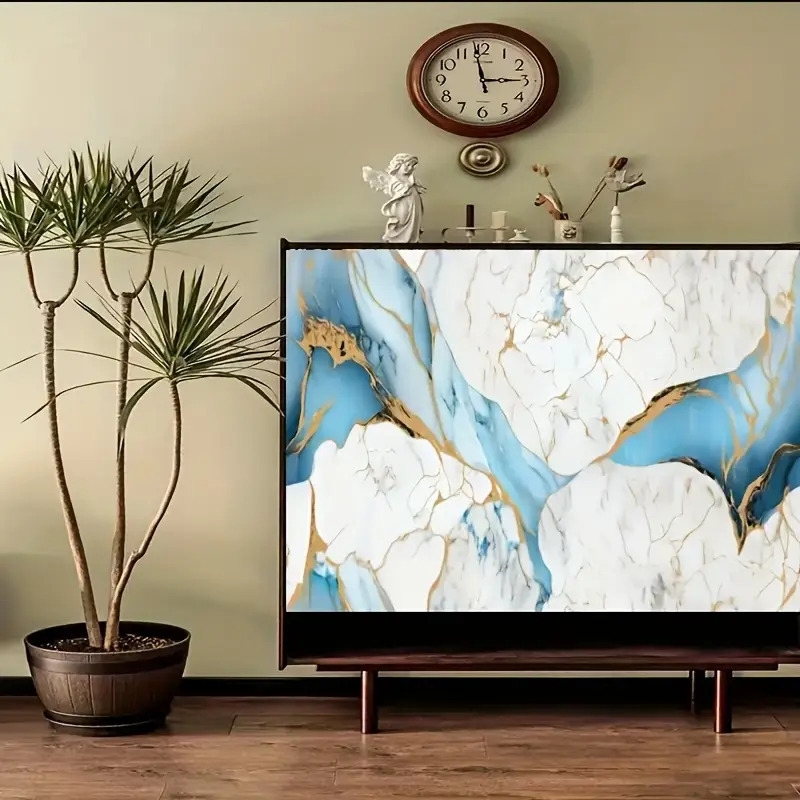 marble pattern kitchen oil proof sticker self waterproof stain resistant 0 12mm thickness easy to clean install ideal for old furniture renovation suitable for kitchen bedroom living room decoration Product details 0