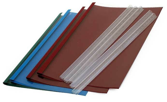 il suffit d'insérer le papier dans la reliure pour obtenir un dossier relié manuellement