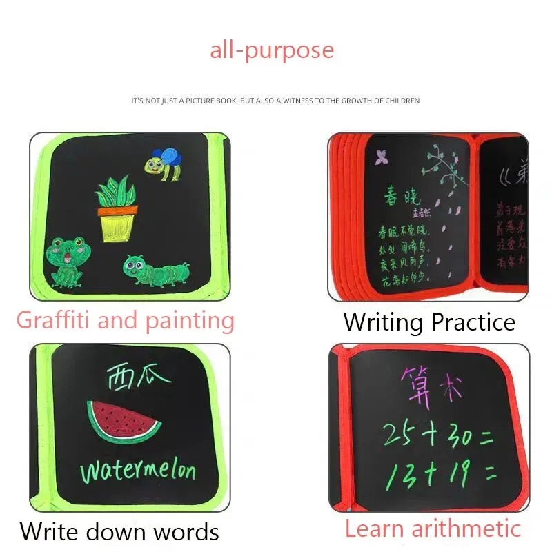 wholesale Childrens Chalkboard Easel Set: Portable Erasable Drawing Board with Magic Pen, Chalk, and Coloring Book - Lightweight for Daily Use