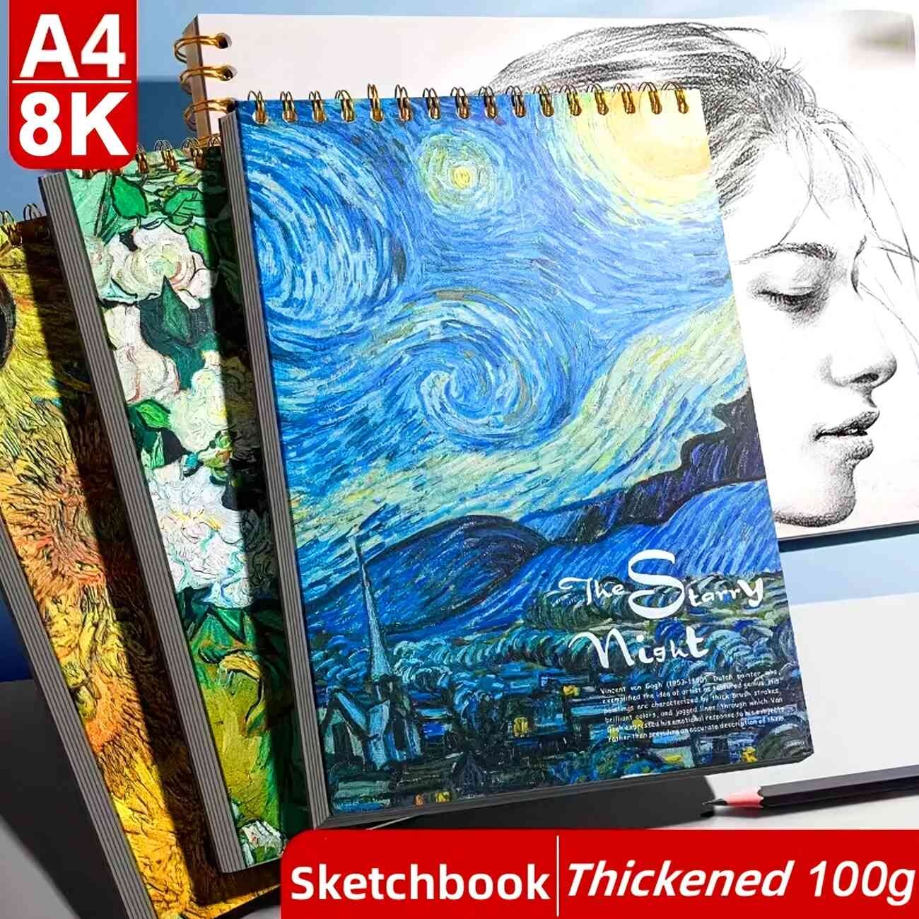 1pc star 4 sketchbook for art students special use students spiral bound 60 pages details 1