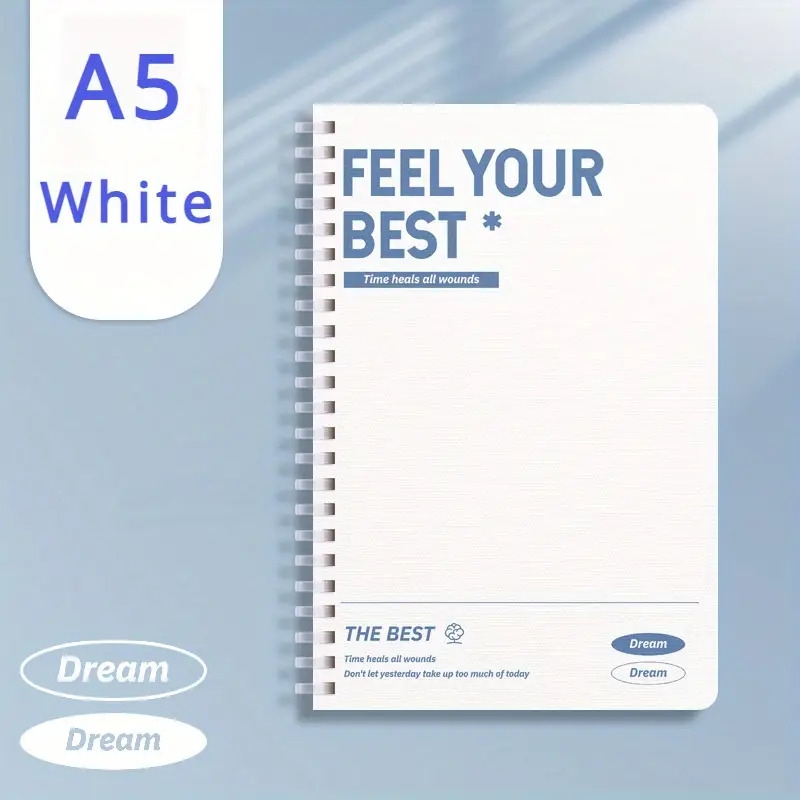 6 pack a5 spiral notebooks with hard cover 60 pages each steno pads for office and school multi color simple lined journals great for study notes and christmas gifts 5