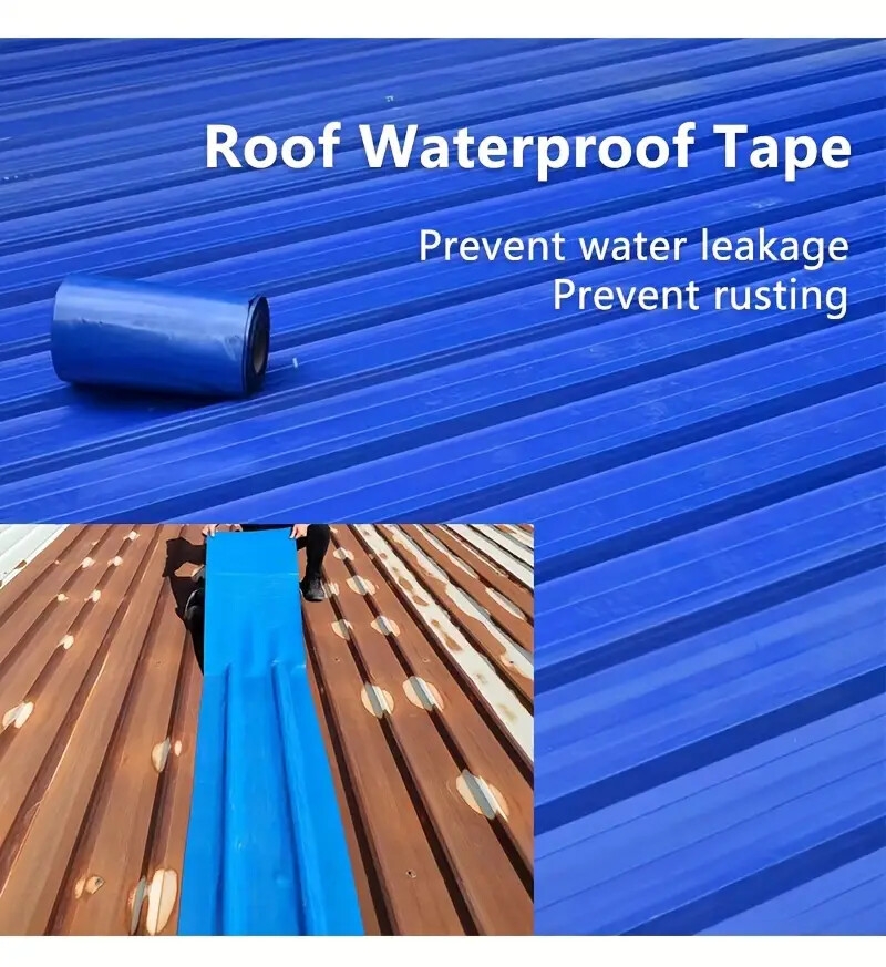industrial grade waterproof tape for metal roofs pe material ideal for iron sheets surfaces prevents leakage tarps heavy duty waterproof rv roof sealant waterproof membrane details 1