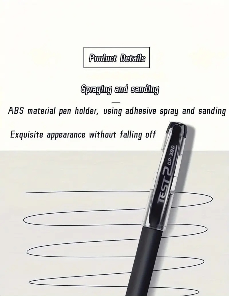 20支0.5mm黑色圆珠笔,供在校学生或办公室使用,商务签名笔,办公室学生考试水笔,圆珠笔 详情 4