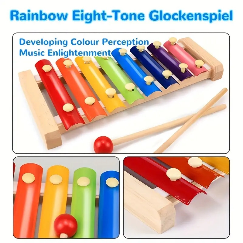 5 in 1 montessori wooden toy piano set toddler enlightenment early learning toys christmas gift halloween thanksgiving christmas gift details 5