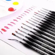 micro detail paint brush set 15pcs miniature painting brushes for fine detailing art painting watercolor oil acrylic face   models rock painting details 4