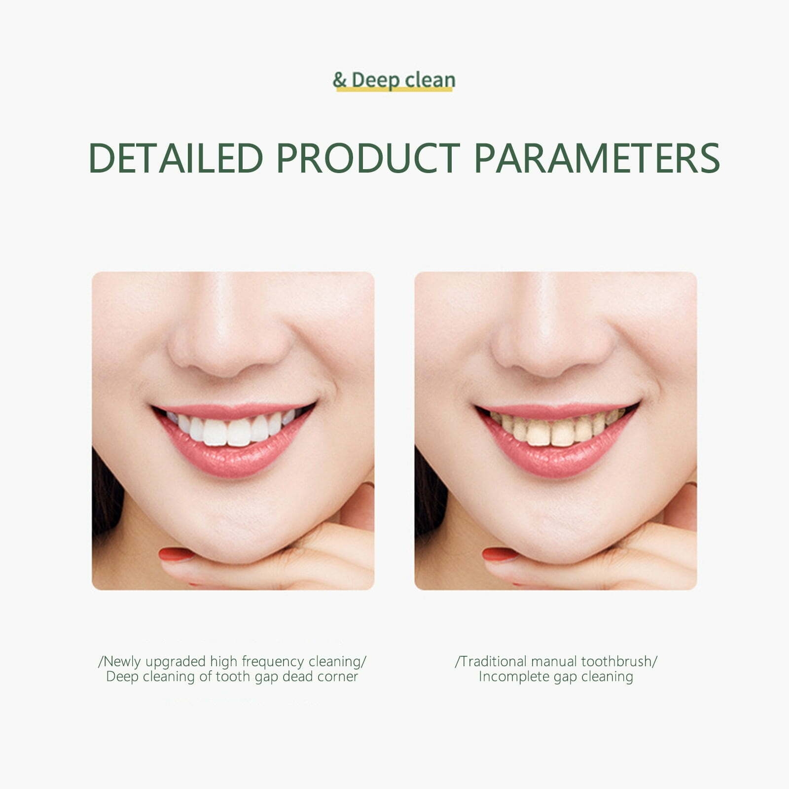 Holiday Saving! Feltree Electric Toothbrush Adult Sonic Toothbrush Electric Toothbrush Soft Bristles Sonic Cleaning Waterproof Rechargeable Automatic Toothbrush Navy