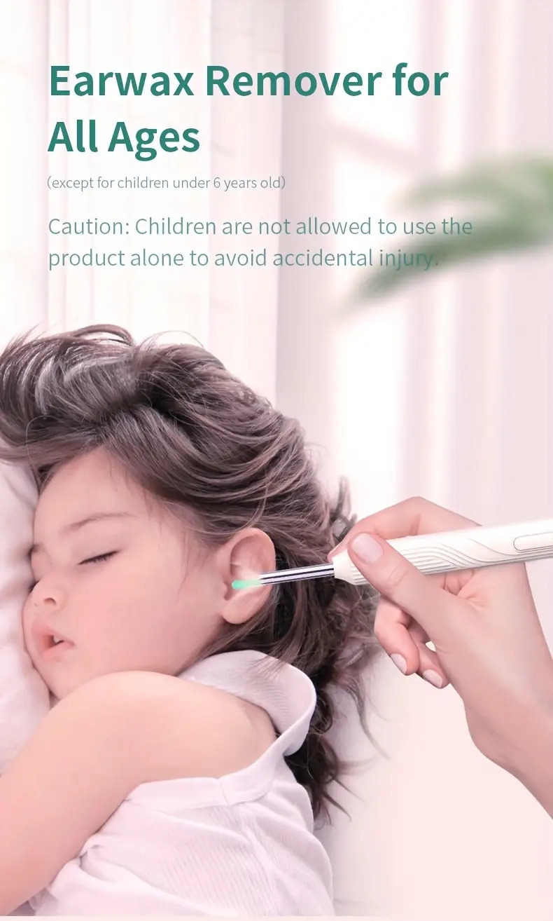 ear wax removal ear cleaning kit with 1080p camera ear cleaner with camera and light ear camera wax removal with 6 ear spoons ear wax cleaner for ios android details 4