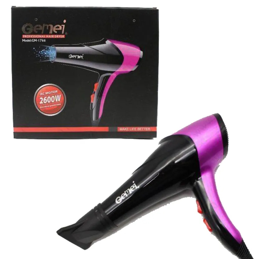 Sèche-cheveux Gemei GM-1766 2600 W - Multicolore - Achetez le sèche-cheveux Gemei GM-1766 2600 W - Multicolore au meilleur prix sur SYBazzar.