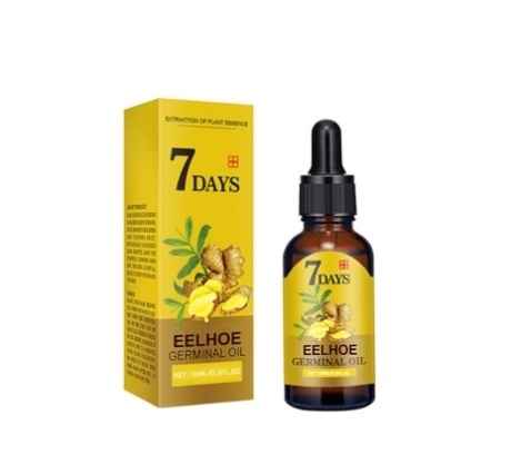 Huile Accélératrice de Croissance Capillaire en 7 Jours au Gingembre, Traitement Anti-Chute de Cheveux pour Hommes et Femmes, Sérum Traitant le Cuir Chevelu, Produits de Beauté