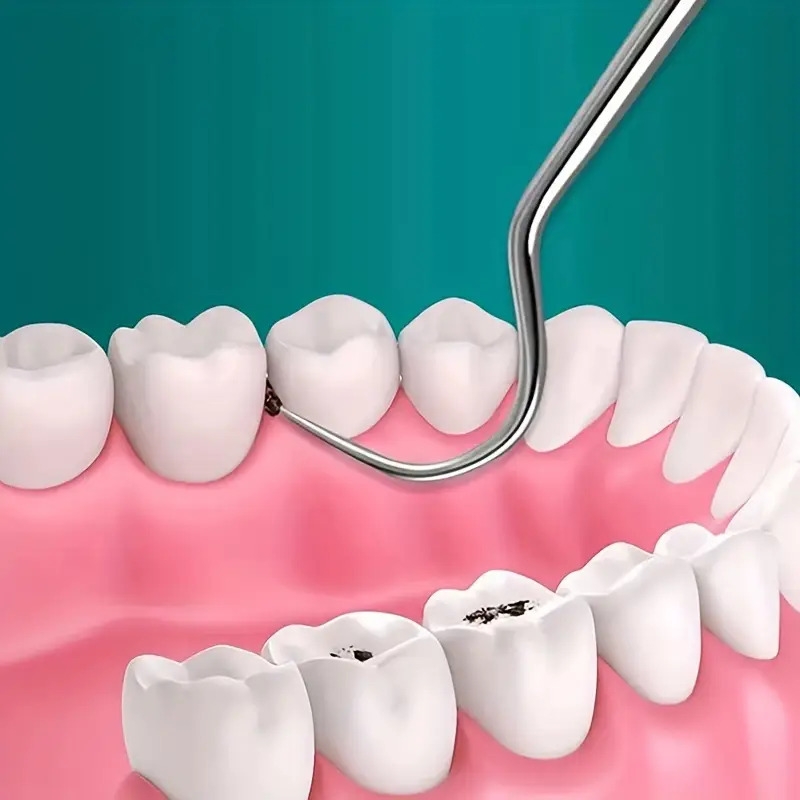 3 4 7pcs set reusable toothpicks stainless steel toothpicks portable metal dental drill teeth cleaning tools home interdental cleaning equipment suitable for home outdoor travel cleaning supplies cleaning tools 304 stainless steel toothpick metal high end toothpick picker portable toothpick tool Product details 3