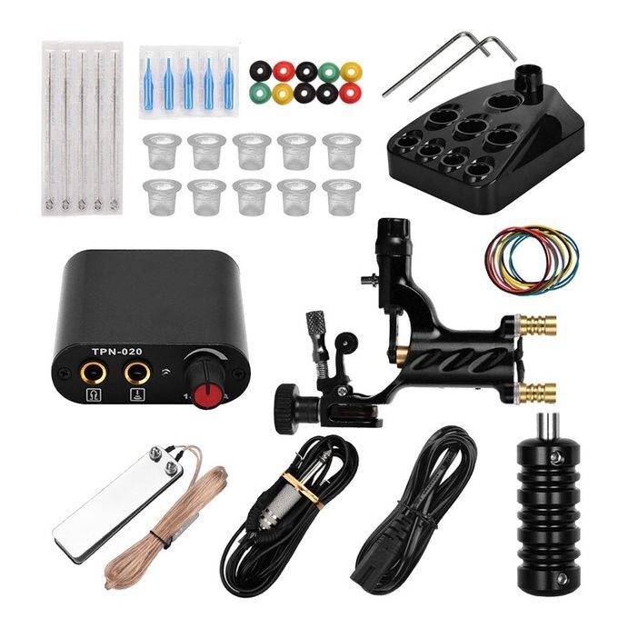 product_image_name-Generic-Powerful Rotary Tattoo Machine Grommet Grip Foot Pedal Black-8